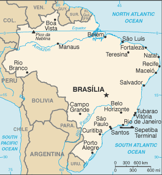 Brazil - Hartă
