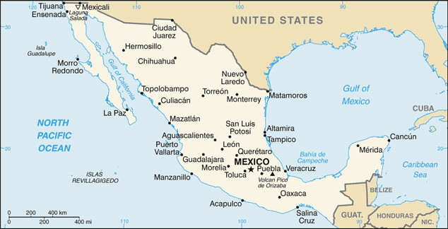 Harta Mexicului